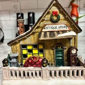 Charming Holiday Antique Store Figurine Christmas Village